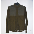 Mode op maat gemaakte casual geborstelde flanellen overshirts